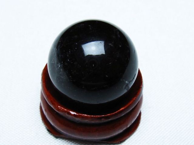 モリオン 純天然 黒水晶 丸玉 20mm [T220-9354]