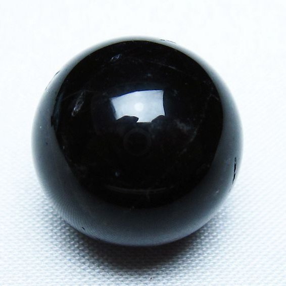 モリオン 純天然 黒水晶 丸玉 20mm [T220-9356]