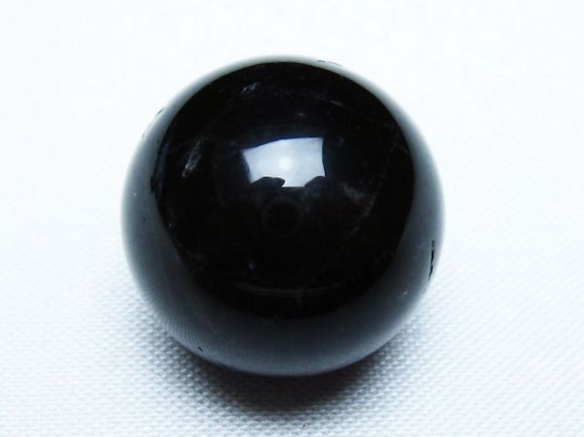モリオン 純天然 黒水晶 丸玉 20mm [T220-9356]