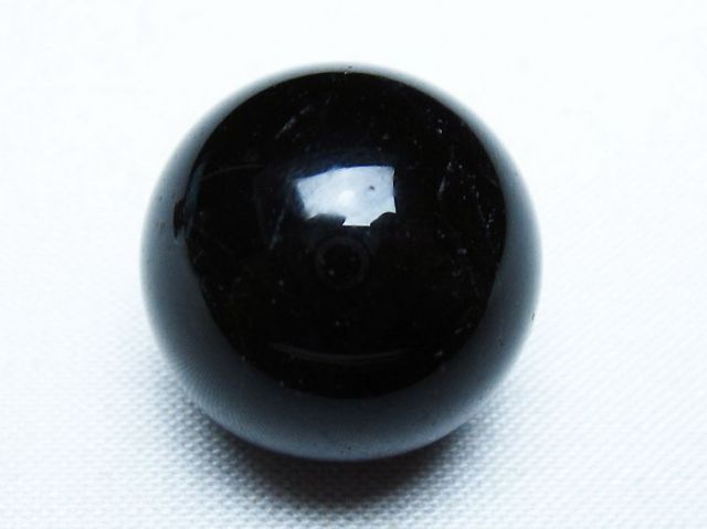 モリオン 純天然 黒水晶 丸玉 20mm [T220-9357]