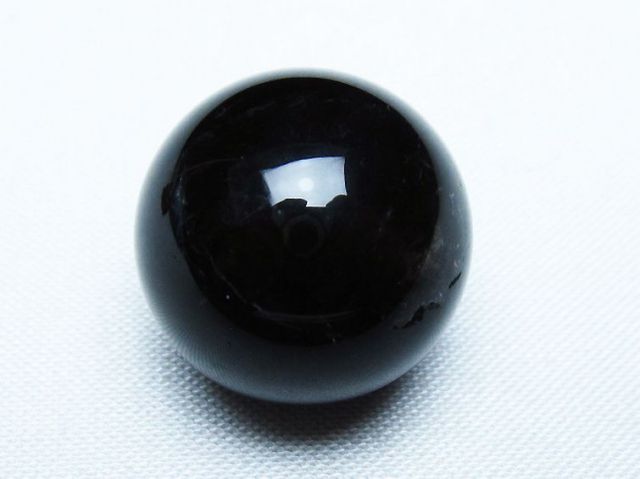 モリオン 純天然 黒水晶 丸玉 20mm [T220-9367]
