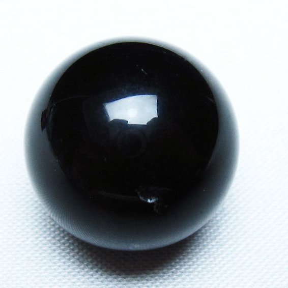 モリオン 純天然 黒水晶 丸玉 25mm [T220-9413]