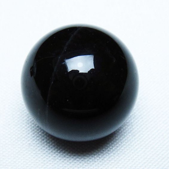 モリオン 純天然 黒水晶 丸玉 20mm [T220-9369]