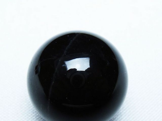 モリオン 純天然 黒水晶 丸玉 20mm [T220-9369]