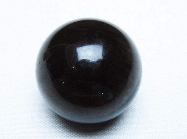 モリオン 純天然 黒水晶 丸玉 27mm [T220-9437]