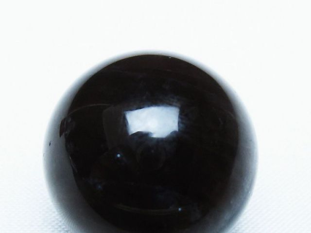 モリオン 純天然 黒水晶 丸玉 27mm [T220-9437]