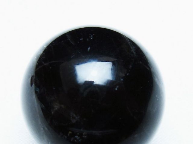 パワーストーン 天然石 モリオン 純天然 黒水晶 丸玉 30mm [T220