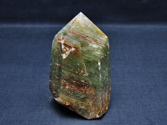 天然赤水晶六角柱 楽天市場】赤水晶 六角柱 240mm 1385G 【送料無料】 【台座 付き