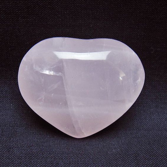 ローズクォーツハート置物 [t225-8651]