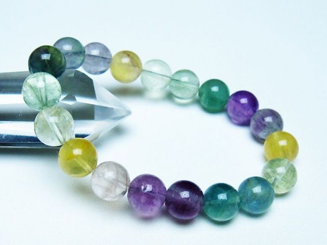 フローライト ブレスレット 10mm [t229-5413]
