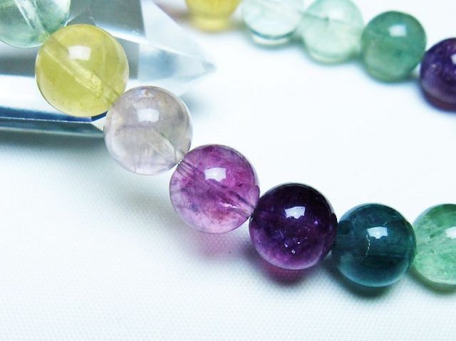 フローライト ブレスレット 10mm [t229-5518]