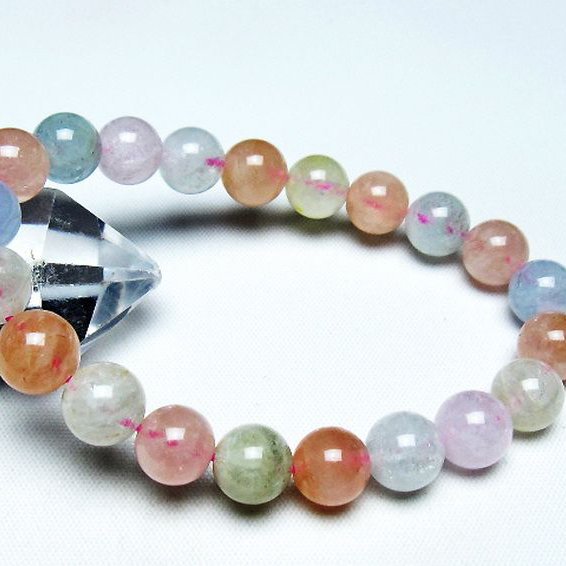 MIXベリルブレスレット 緑柱石 9mm [T237-4272]