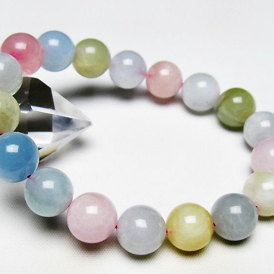 MIXベリルブレスレット 緑柱石 12mm [T237-4300]