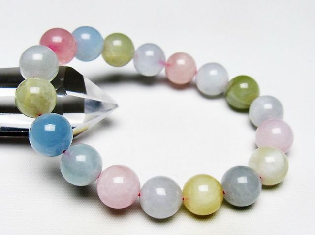 MIXベリルブレスレット 緑柱石 12mm [T237-4300]