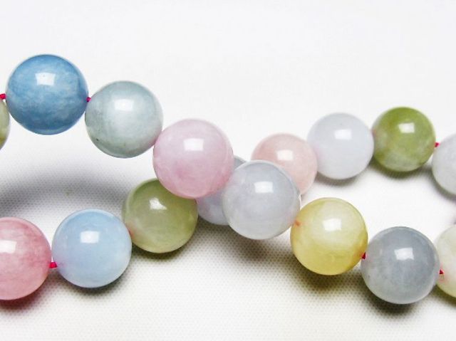MIXベリルブレスレット 緑柱石 12mm [T237-4300]