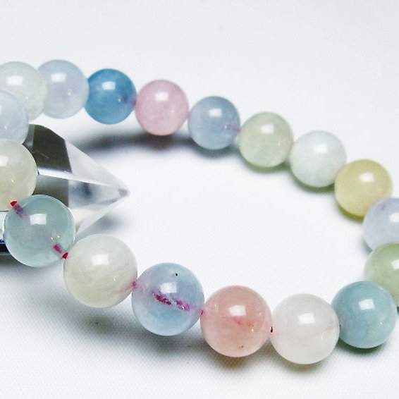 MIXベリルブレスレット 緑柱石 11mm [t237-4679]