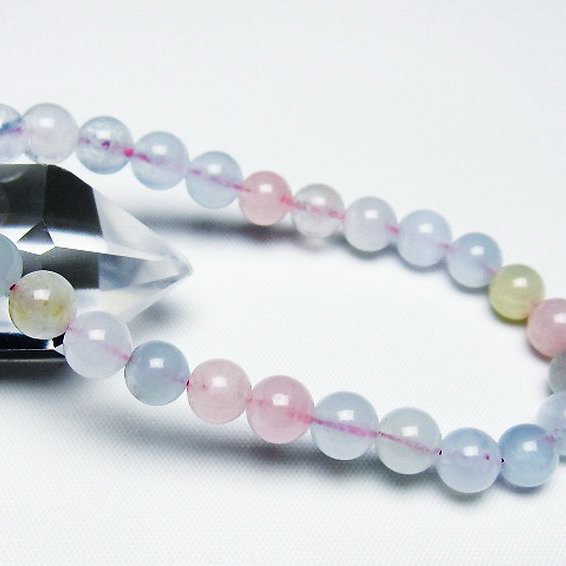 MIXベリルブレスレット 緑柱石 7mm [t237-4749]