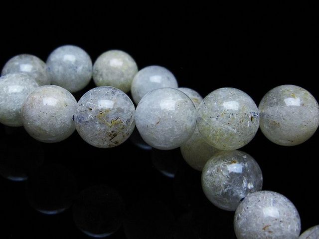 ❤️高品質ホワイトガーデンファントムクォーツ鑑定書付き❤️ 初売りSALE】ホワイトガーデンファントムクォーツ17〜17.5mm