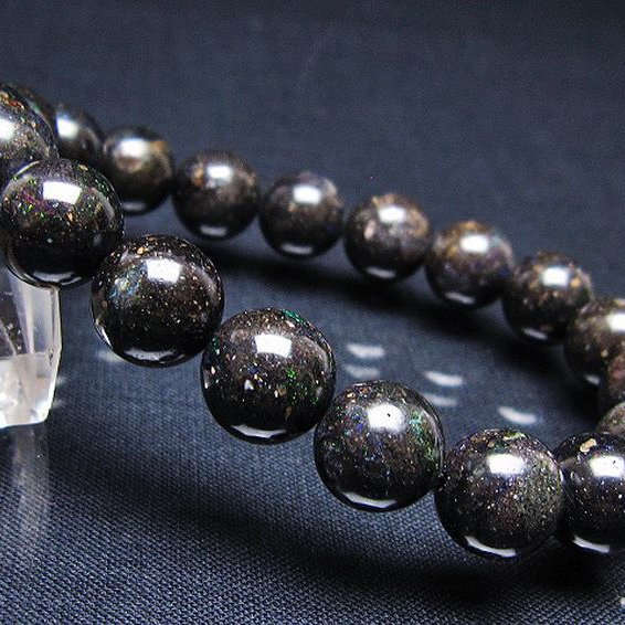 ブラックオパールブレスレット 11mm [T249-4554]