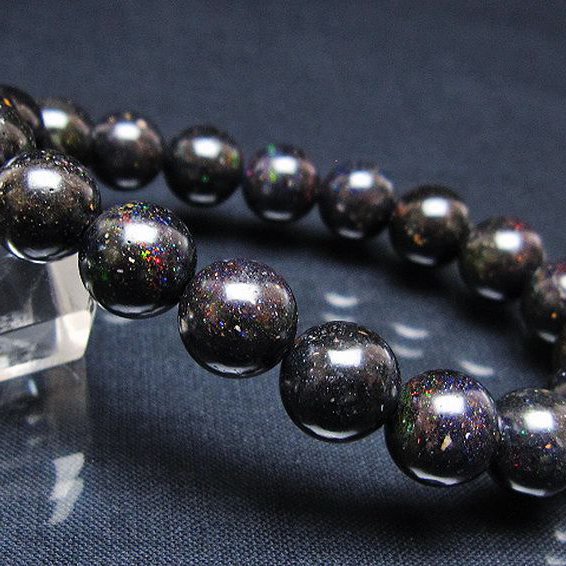 ブラックオパールブレスレット 11mm [T249-4662]