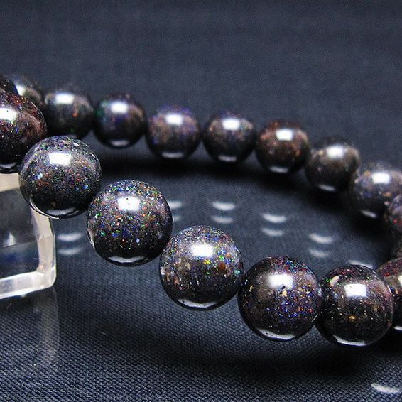 ブラックオパールブレスレット 11mm [T249-4704]