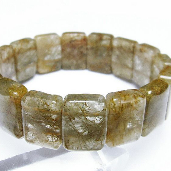 パワーストーン 天然石 トルマリンルチルバングル[T250-1776]