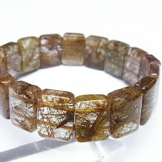 パワーストーン 天然石 トルマリンルチルバングル[T250-1792]