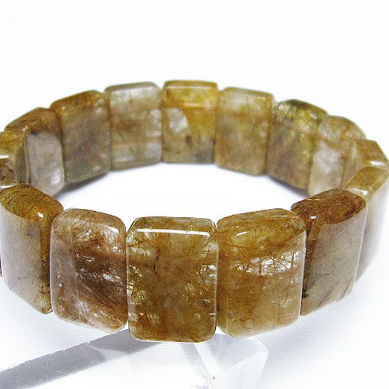 パワーストーン 天然石 トルマリンルチルバングル[T250-1794]