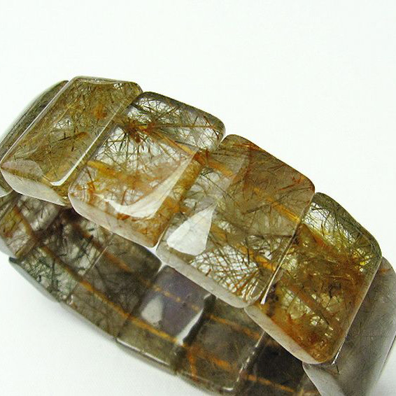 トルマリンルチルバングル[T251-2613]