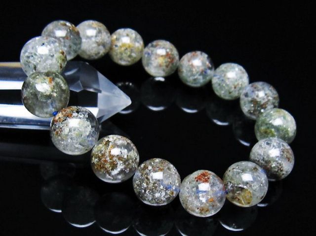 ガーデン トルマリンルチル入り ブレスレット 14mm [t253-3261]