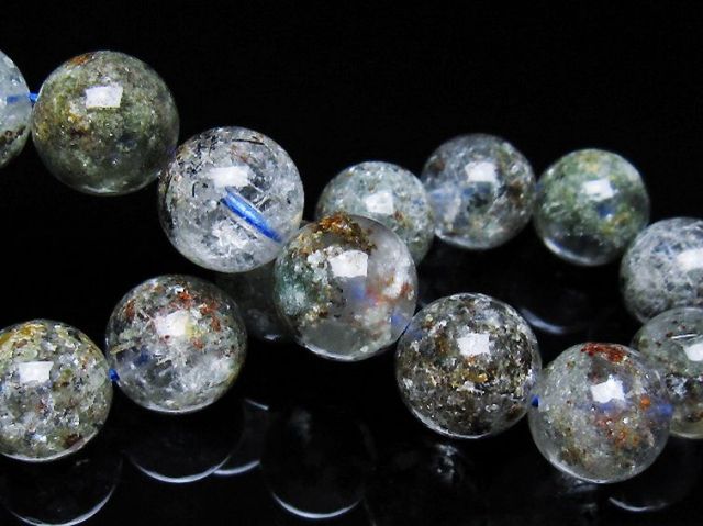 ガーデン トルマリンルチル入り ブレスレット 14mm [t253-3261]