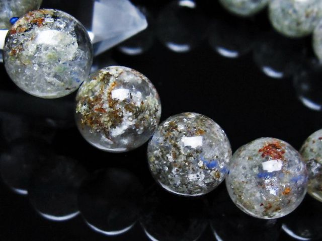 ガーデン トルマリンルチル入り ブレスレット 14mm [t253-3261]