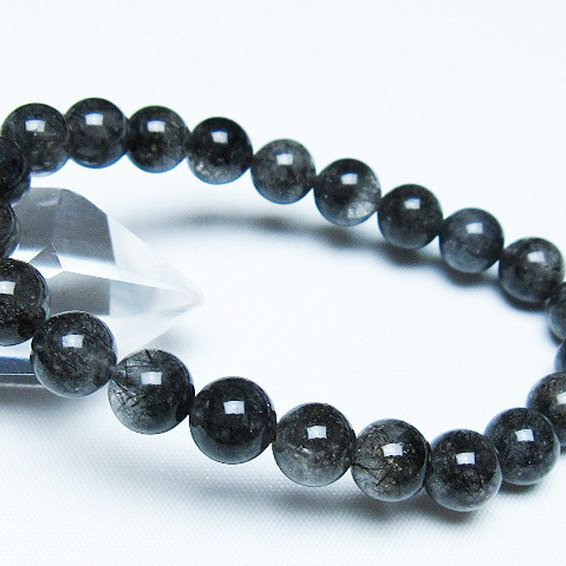 タイチンルチルクォーツ　ブレスレット　9mm 17cm タイチンルチルクオーツブレスレット 9mm玉 17cmの通販 by DD shop｜ラクマ