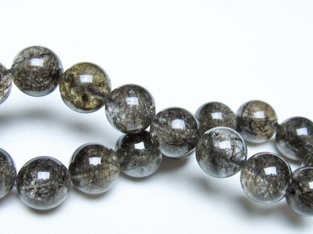 ブラックルチル　ブレスレット ブラックルチルクォーツブレスレット 11mm [t257-8266]