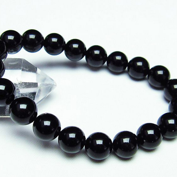 キャッツアイオブシディアンブレスレット10mm[T265-1193]