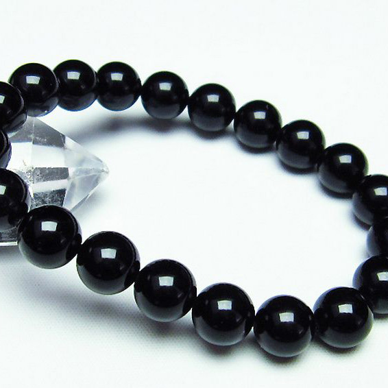 キャッツアイオブシディアンブレスレット10mm[T265-1201]