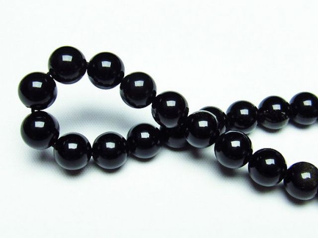 パワーストーン 天然石 キャッツアイオブシディアンブレスレット 8mm [T265-1326]2枚目