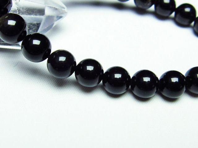 パワーストーン 天然石 キャッツアイオブシディアンブレスレット 8mm [T265-1326]3枚目