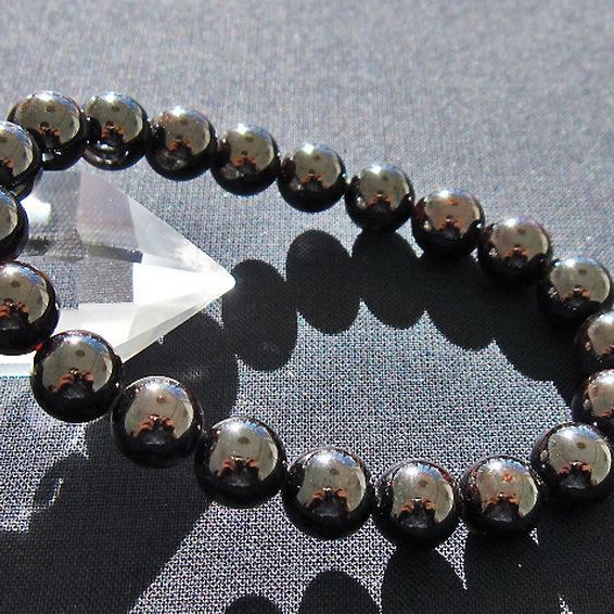 パワーストーン天然石 ヘソナイトガーネット 9mm ネックレス