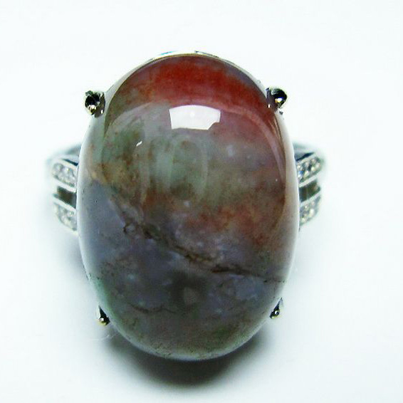 モスアゲートダイヤモンドカット♡♡No.1171 レア】モスアゲートin