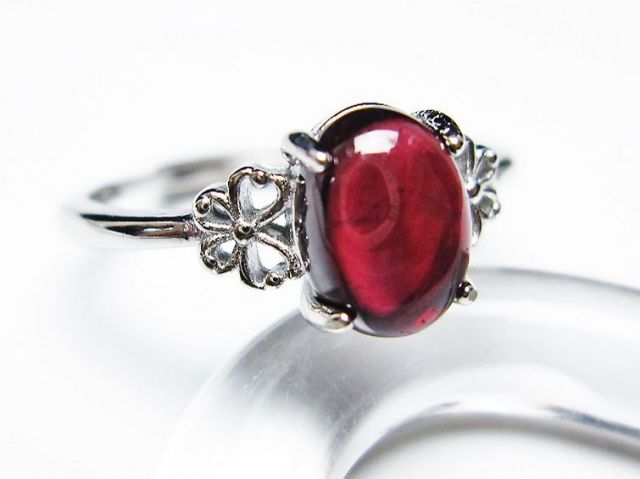 パワーストーン 天然石 キャンディピンク ガーネット 指輪(14号