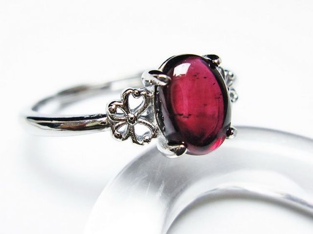 パワーストーン 天然石 キャンディピンク ガーネット 指輪(15号