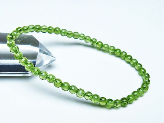 ペリドットブレスレット 4mm [T283-10604]
