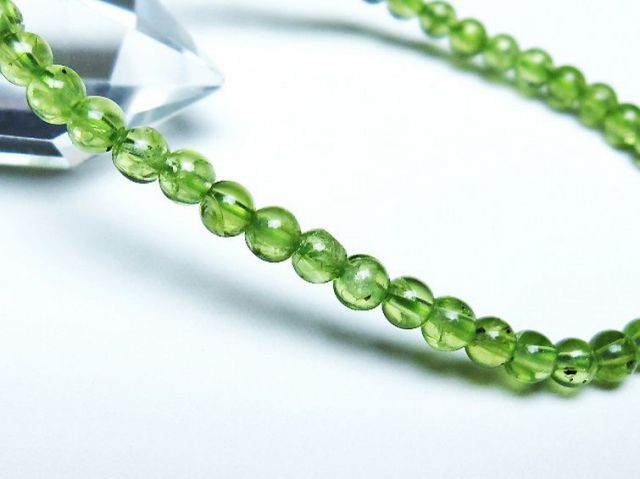 ペリドットブレスレット 4mm [T283-10604]