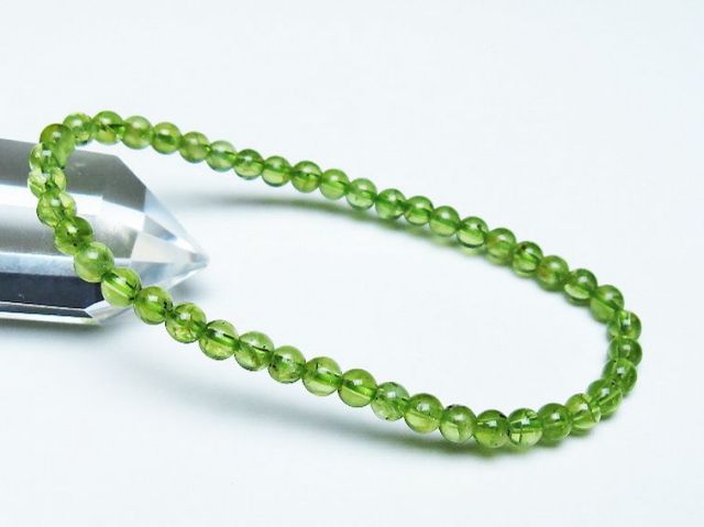 ペリドットブレスレット 4mm [T283-10624]