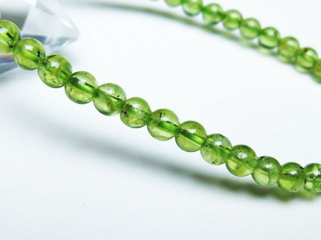 ペリドットブレスレット 4mm [T283-10624]