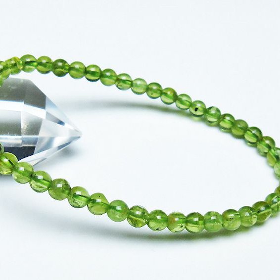 ペリドットブレスレット 4mm [T283-10635]