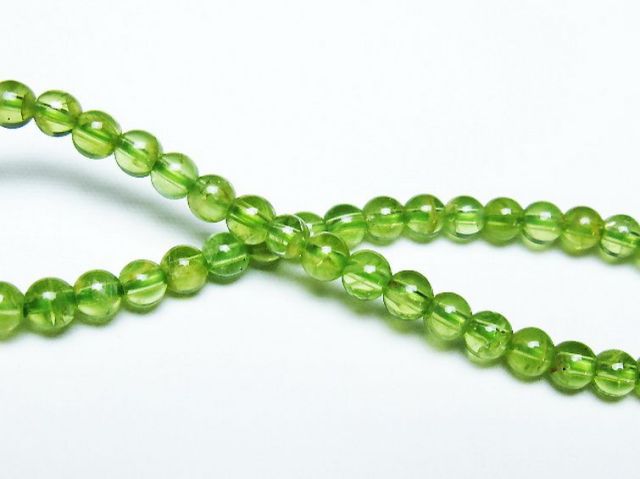 ペリドットブレスレット 4mm [T283-10644]