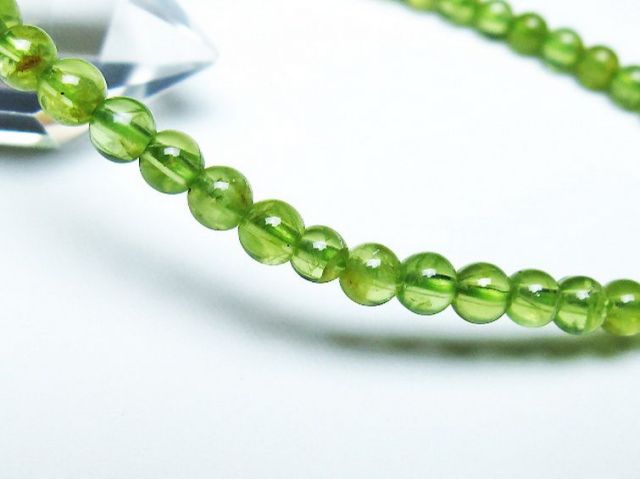 ペリドットブレスレット 4mm [T283-10644]