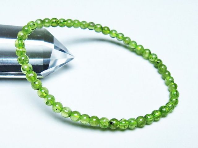 ペリドットブレスレット 4mm [T283-10702]